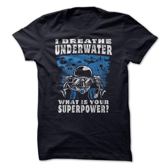 Black breath under water t-shirt