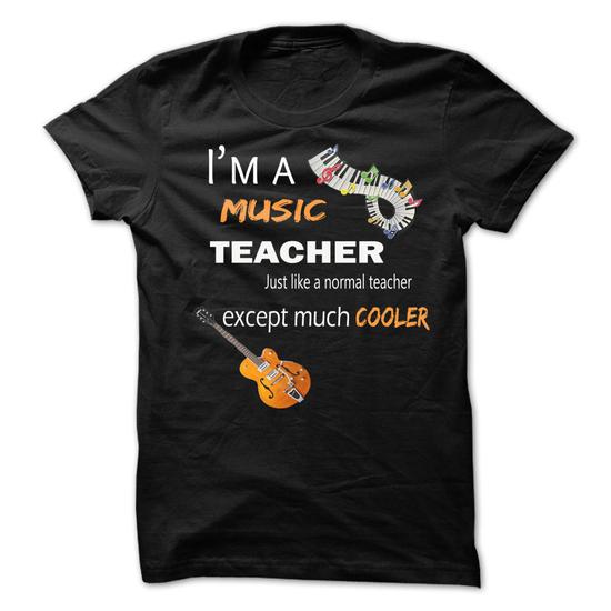 Black im a music teacher T shirt