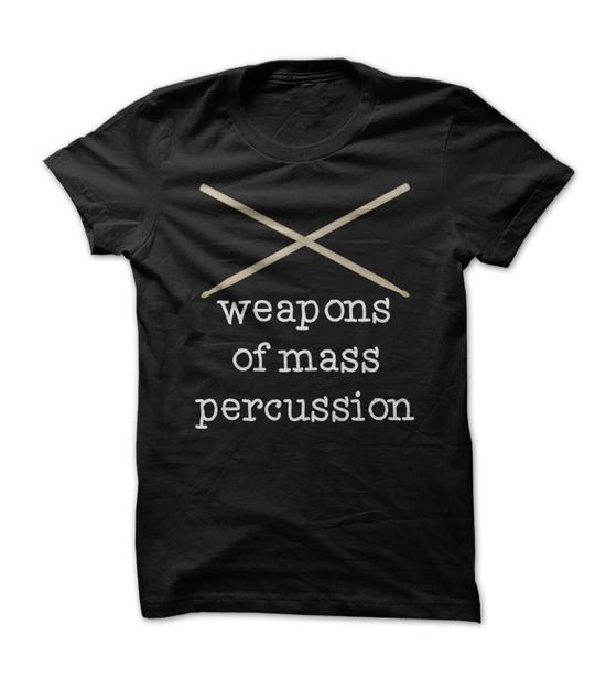 Black mass percussion T shirt