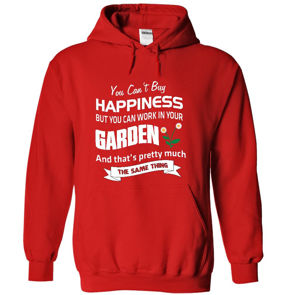 Red Happy Gardening hoodie